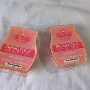 Scentsy Bar HAPPY BIRTHDAY 3.2 oz Authentic(Set of 2) scented wax